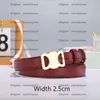 Moda młodzież skórzany designer Pasek szerokość 2,5 cm luksusowy gładki klamra