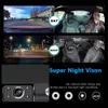 S2 CAR DVR 4.0 인치 3 채널 HD 1080P 주행 레코더 자동차 블랙 박스 야간 비전 3 렌즈 카메라 대시 캠.