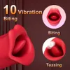 Adult Toys Patting Tongue Licking Vibrator For Women Nipple Clit Stimulator Love Egg Oral Sex Vibrating Massager Female Rose 230911