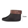 Bottes de pluie Protection contre le froid d'hiver hommes et femmes lycée général bottes de pluie basses doublure plus couvre-chaussures doublure en coton chaud en velours 230912