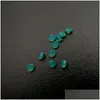 Loose Diamonds 208/1 High Temperature Resistance Nano Gems Facet Round 2.25-3.0Mm Dark Chrysoprase Bluish Green Synthetic Ge Dhgarden Dhytu