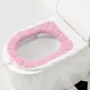 Tuvalet koltuk kapaklar 2pcs Kış için kapak Kış Sıcak Pad Banyo Aksesuarları Yıkanabilir Yumuşak Evrensel Set Dairesi Taşınabilir Yastıklar