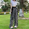 Women's Pants 2023 Chinese Ink Ice Silk Wide Leg Summer Thin Casual