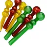 13cm Scrub smoking pipes Glass Oil Burners Pipes with Different Colored Balancer Water Pipe