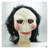 Party Masks Halloween Scary Mask Nowator Horror z Hair Animal Caveira Cosplay Cosplay Realistic Lateks Festival Festival OT072