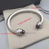 Princess Classics Amethyst Adjustable Bracelets Cable Bangle Bracelet Toapz Charm Sliver with Designer Fashion Jewelry Color 7mm W250S