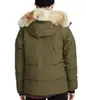 Box Canada Puffer Jackets Men Designer Real Coyote Fur Fur Outdoor Wyndham Windbreaker Jassen Sorwear Hotted Fourrure Manteau Down Jacket Coat