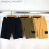 Kvinnors shorts Mens Brand Shorts Topstoney Designer Men's Side Etikett Pocket Wash Work Clothes Casual Shorts Storlek M-2XL L230912
