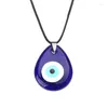 Keychains Lucky Turkish Greek Evil Blue Eye Charm Pendant Lamp Glass Car Home Amulet306U