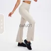 Активные брюки LU-19 Slim Fit Slim Micro Ra Yoga Pants Dance Studio Высокоэластичные леггинсы Универсальные модные спортивные повседневные брюки для женщин x0912