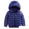 Para baixo casaco 90% pato jaqueta de inverno menino menina criança criança luz com capuz fino quente grandes meninos outerwears 2 4 6 8 10 12 14 16 anos 201102 queda otrd6