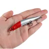 Yemler 1pcs lures minnow balıkçılık cazibesi 95mm 8g Yüzen sert yem sallantısı jig krankbait sazan çizgili bas pesca mücadele 230911