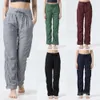 Lu Align Lu Yoga Lady Calças Perfeitamente Oversized Moletom Esportivo Mulher Calça Casual de Perna Reta Bolsos de Comprimento Total Dance Studio Yogas Pant Moda Popular