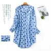 Women's Robe Flannel Cotton Home Nightdress Cardigan Shirt Night Dress Cute Cartoon Plaid Design Sleepwear Fashion Sleeping Woman 230912