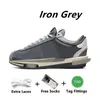 2023 LDV Waffle حذاء الجري للرجال LDWaffle Sneaker Iron Gray أسود أبيض نايلون دخان جامعة أحمر ملكي برايت سيترون جزء النساء المدربين أحذية رياضية رياضية