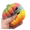 Zabawa dekompresyjna 10cm Hallowmas Squishy Rainbow Pumpkin Powolne odbijanie zabawek Squishies Ręka Ściśnięta dzieci Halloween Prezenty D OT4U0