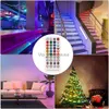 Bandes LED Bande lumineuse LED Bluetooth LED Ruban TV rétro-éclairage télécommande lumineuse néon chambre fête de vacances lumières décoratives HKD230912