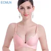 Whole- New Sexy Seamless Bra Gather Adjustable Women Lingerie Super Push Up Bra 6 Color Plus Size C Cup Strappy Women's B297i