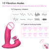 Volwassen Speelgoed Stak Telescopische Vibrator Voor Vrouwen Dildo Clitoris Zuigen Vibrators Afstandsbediening Vaginale Clit Stimulator Sex 230911