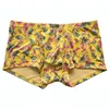 Sous-vêtements imprimé floral hommes Big U poche convexe sous-vêtements taille basse boxeurs culottes vêtements de nuit sexy maillots de bain maillot de bain