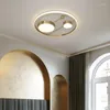 Ceiling Lights Led Fixture Glass Lamp Light Luxury Kids Bedroom Home Lighting