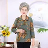 Damesblouses Etnische stijl blouseoverhemden voor dames Tops Sets Vest Middelbare leeftijd Moeder Oma Kleding 5XL Zomer