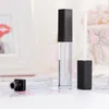 5 ml Labios Brillo Contenedores Botella Vacío Cuadrado LipGloss Tubo Maquillaje Labio Aceite Contenedor Tubos de plástico Negro Rosa Oro Ekdpm