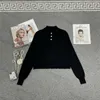 Womens Designer Sweater Top Pullover Gebreid Briefborduurwerk Gebreid Vest Met Lange Mouwen Casual Knitwear