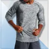 2024 lu lu Winter Autumn and Running Training Fitness Suit Mens Top Loose Basketball Sports Long Sleeved Quick Drying Sports T-shirt