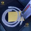 Hot Sell Drop Shipping Iced Out Cuban Link Vvs Diamond Hip Hop Jewelry 8mm 10mm Moissanite Cuban Chain