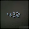 Loose Diamonds 244 Good Quality High Temperature Resistance Nano Gems Facet Round 0.8-2.2Mm Very Light Opal Sky Blue Synthet Dhgarden Dhqux