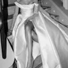 Robe de soirée sirène plissée élégante, épaules dénudées, manches longues, robe formelle en Satin pour femmes, robe d'occasion spéciale