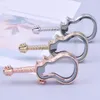 Charms 1pc goede kwaliteit gitaarvorm glas geheugen medaillon magneet hanger voor trui ketting