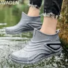 Regenlaarzen Heren Regenlaarzen Koksschoenen Visschoenen Informeel Waterdicht Comfortabel Grote maten Modieus Antislip Sterk Slijtvast Trend 230912