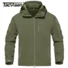 メンズジャケットTacvasen Waterproof Tactical Fleece Lined Jacket with Zipper Pocket