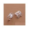 Wedding Jewelry Sets High Grade 925 Sterling Sier Cross-O-Set Jewelry Sets Dfmss402 Factory Direct Sale Wedding Earring Ring Drop Deli Dhidf