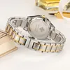 腕時計モントレフェム2023 Wwoor Top Brand Luxury Diamond Ladies Dress Watch Gold Full Steel Quartz Bracelet for Women eloj mujer 230911