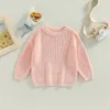 Pullover Autumn Winter Baby Kids Boys Girls Long Long Solid Coll Sweater Sweater Kids Boys Boys Girls Pullover Contensing Jumper Comple