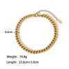 Cavigliere in oro 18 carati acciaio al titanio appannamento ipoallergenico M 6 mm 8 mm catena a maglia cubana per le donne estate spiaggia braccialetto piede gioielli goccia De Dhaqw