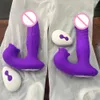Jouets pour adultes poussant vibrateur télescopique pour femmes gode clitoridien sucer vibrateurs télécommande vaginale stimulateur de clitoris sexe 230911