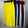 Women's Shorts Men and Women sports Shorts Classic black and white Side striped student casual shorts breathable straight short Pant L230912