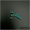 ルーズダイヤモンド208/1高温抵抗ナノジェムファセットラウンド0.8-2.2mmダーククリソプレーズ青みがかった緑の合成ジェムDhgarden dhjmy