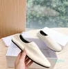 Women Glove Ballet Leather Slipper Designer Ozzy Slippers Fashion Mary Jane Single Shoes Soft Leather Högkvalitativ balett