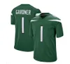 Aaron Rodgers Jersey Custom Ahmad Sauce Gardner Garrett Wilson Zach Wilson Breece Hall Darrelle Revis Joe Namath Quinnen Williams Wayne Chrebet Football Jerseys