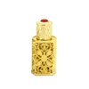 3 ml brons arabisk parfymflaska påfyllningsbar arabisk attarglasflaskor med hantverksdekoration eterisk oljebehållare sidqf