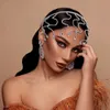 Gümüş Altın Kristal Alın Gelin Kafa Bantları Gelin için Düğün Başlığı Headhoop Rhinestone Saç Takı Mücevherleri Tiara Kadınlar için Prom Dekorasyon Rhinestone