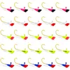 Balıkçılık kancaları 25pcs gölgeli dart jig kafaları crappie panfish bas cazibe aksesuarlar dişli malları 132 116 oz 230912