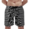 Herren Shorts Orange Line Print Gym Diagonale Streifen Niedliche Hawaii Board Kurze Hosen Mann Custom Running Surf Fast Dry Beach Trunks Geschenk