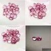 Lösa ädelstenar kryssbräda klippt av high-end 100% semi-ädelsten 9x7mm oval rosa topas ädelsten för smycken som gör 10 st/parti dhgarden dhdlv