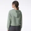 AL Autumn and winter yoga hoodie womens Plus Velvet Thickening jackets hoodys sports half zipper terry designer sweater chothing loose short clothes